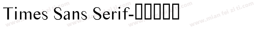 Times Sans Serif字体转换